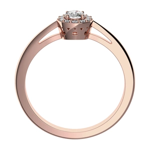 Ladunka Princess R Briliant - zásnubní prsten z růžového zlata