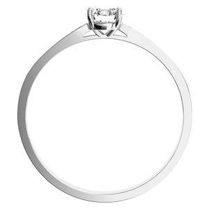 Kasia White  - vkusný zásnubní prsten z bílého zlata