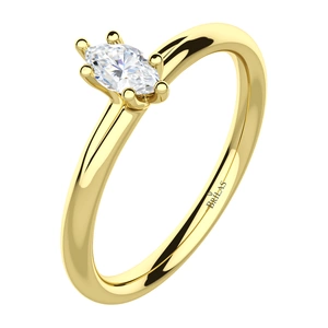 Gemo G Briliant - zásnubní prsten ze žlutého zlata s brilianty