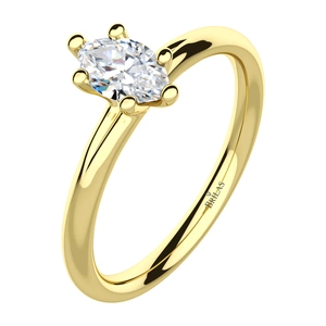 Gemo G Briliant - zásnubní prsten ze žlutého zlata s brilianty