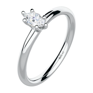 Gemo W Briliant - zásnubní prsten z bílého zlata s brilianty