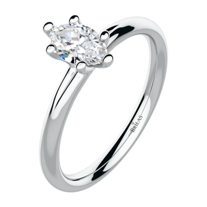 Gemo W Briliant - zásnubní prsten z bílého zlata s brilianty