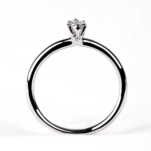 Gemo W Briliant - zásnubní prsten z bílého zlata s brilianty