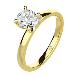 Gloro G Briliant - zásnubní prsten ze žlutého zlata s brilianty