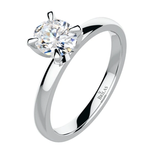 Gloro W Briliant - zásnubní prsten z bílého zlata s brilianty