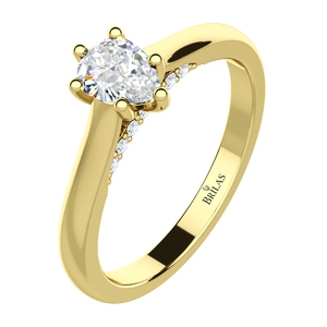 Koro G Briliant - zásnubní prsten ze žlutého zlata s brilianty