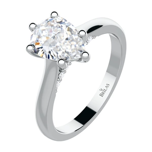 Koro W Briliant - zásnubní prsten z bílého zlata s brilianty