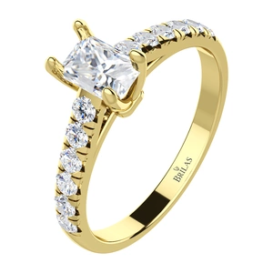 Stelo G Briliant - zásnubní prsten ze žlutého zlata s brilianty