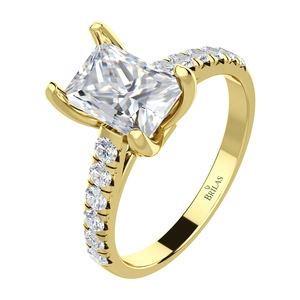 Stelo G Briliant - zásnubní prsten ze žlutého zlata s brilianty