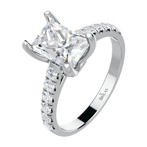 Stelo W Briliant - zásnubní prsten z bílého zlata s brilianty