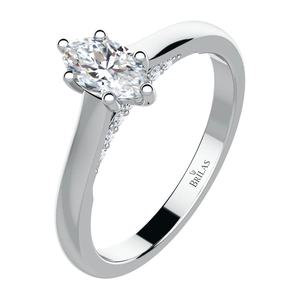 Venteto W Briliant - zásnubní prsten z bílého zlata s brilianty