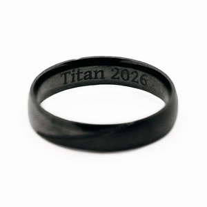 Ebena Black Titan - snubní prsteny z titanu