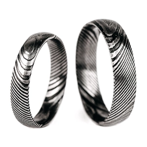 Veneta Damascus Steel - snubní prsteny z chirurgické oceli