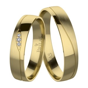 Hermiona Gold - snubní prsteny ze žlutého zlata