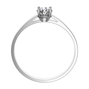 Marcelka W Briliant  - zásnubní prsten z bílého zlata s briliantem
