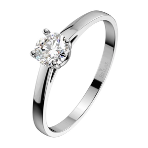 Marcelka WW Safír - zásnubní prsten z bílého zlata se safírem