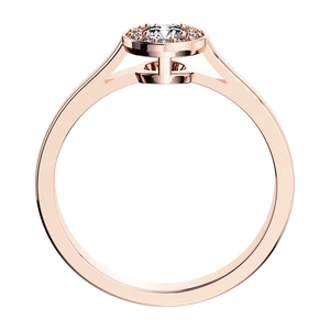 Zlatovláska Princess R Briliant - zásnubní prsten z růžového zlata