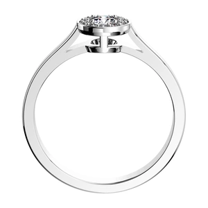 Zlatovláska Princess White - zásnubní prsten z bílého zlata