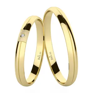 Honora Gold - jemné snubní prstýnky ze žlutého zlata