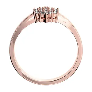 Krasomila Princess R Briliant - zásnubní prsten z růžového zlata