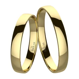 Flow Lumi Gold - snubní prsteny ze žlutého zlata