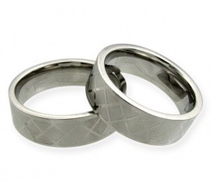 Tristan ring  - ocelové snubní prsteny