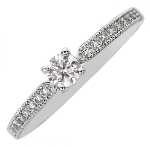 Valeris Silver-jemný zásnubní prsten ze stříbra