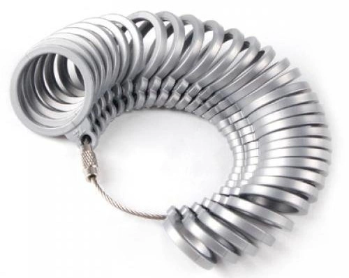 Měřící kroužky - na zjištění velikostí snubních a zásnubních prstenů