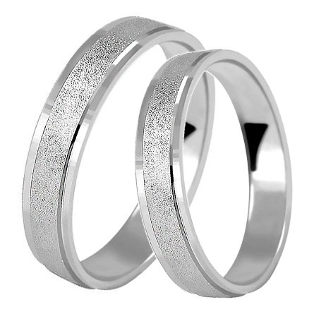 Peppe White - třpytivé snubní prsteny z bílého zlata