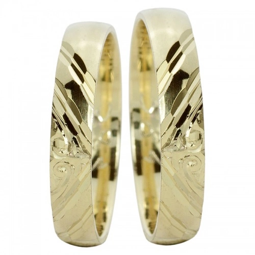 Vena Gold - zlaté snubní prsteny