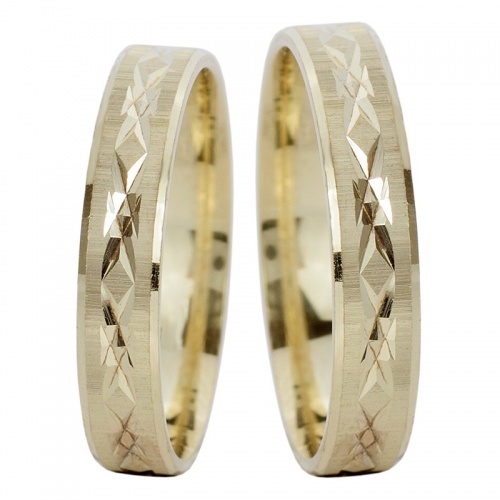 Adriatica-snubní prsteny ze žlutého zlata