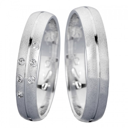 Dream - snubní prsteny z bílého zlata