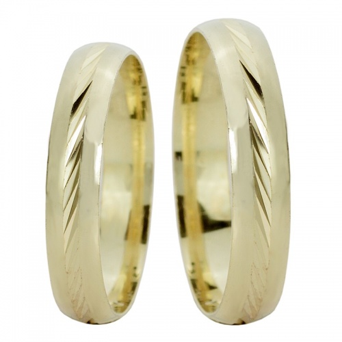 Zambo Gold  - tradiční snubní prstýnky s jemným proužkem 
