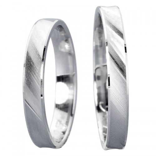 Tazer White - originální snubní prsteny zhotovené z bílého zlata