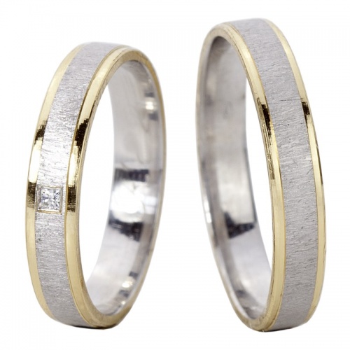 Suki Colour GW - exkluzivní snubní prsteny z bíložlutého zlata