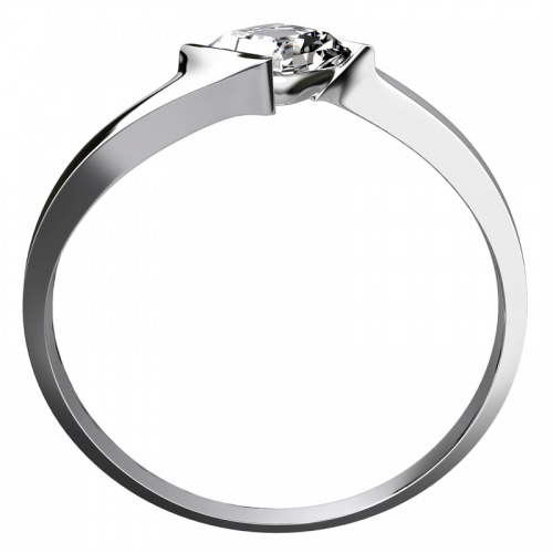 Malaga White - prsten z bílého zlata