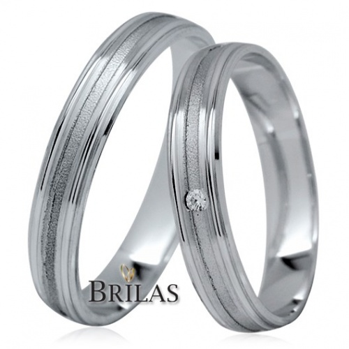 Bruno White - snubní prsteny z bílého zlata