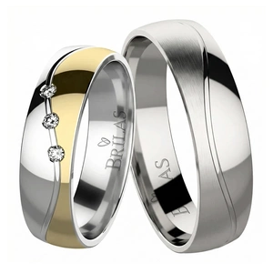 Samantha GW zlato + Rosie chirurgická ocel  - kombinace materiálů