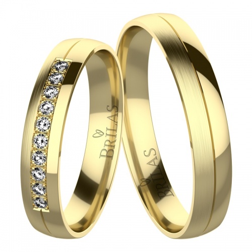 Fannia Gold snubní prsteny ze žlutého zlata