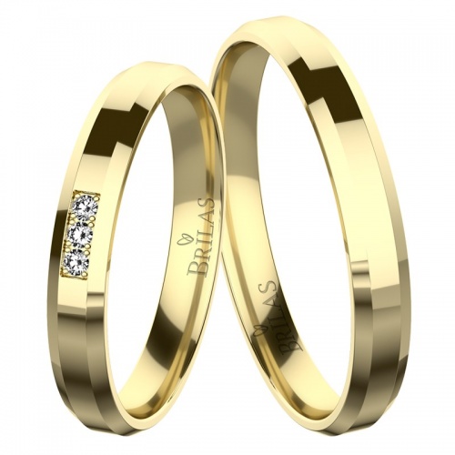 Sebastiana Gold snubní prsteny ze žlutého zlata