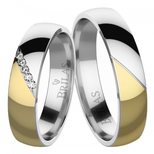 Rebeca Colour GW snubní prsteny z kombinovaného zlata