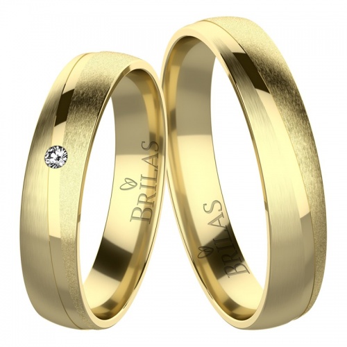 Dante Gold snubní prsteny ze žlutého zlata