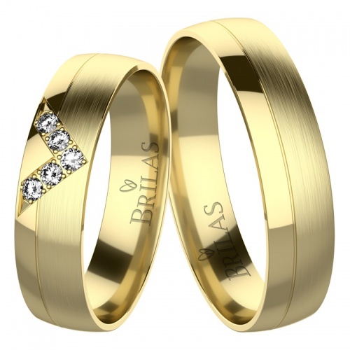 Cipriano Gold snubní prsteny ze žlutého zlata