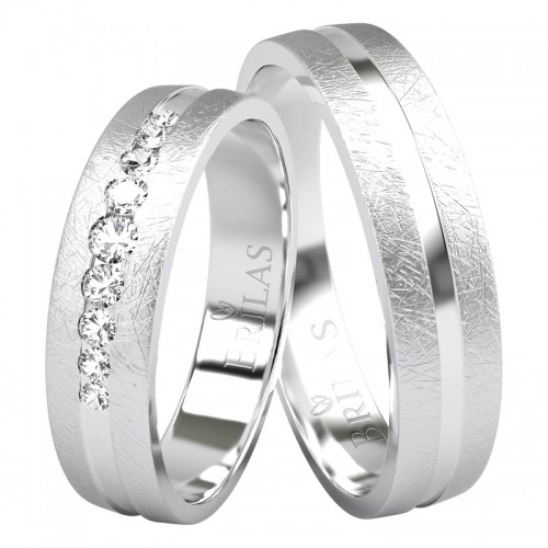 Emidio White krásné snubáky z bílého zlata