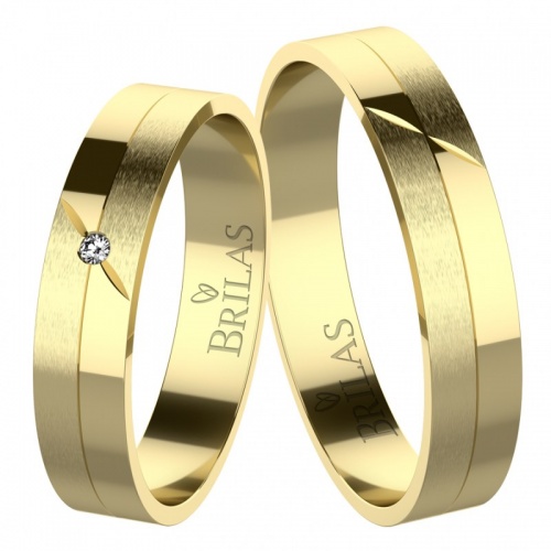 Arlen Gold snubní prsteny ze žlutého zlata