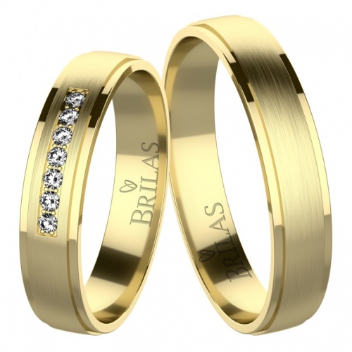 Nicodemo Gold snubní prsteny ze žlutého zlata
