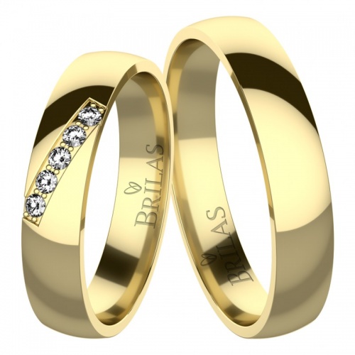 Arrigo Gold snubní prsteny ze žlutého zlata