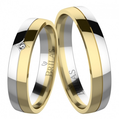 Vasifa Colour GW snubní prsteny z barevného zlata