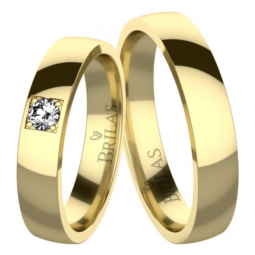 Osanna Gold jemné snubní prsteny ze žlutého zlata