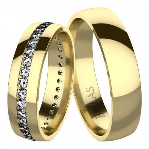 Augusto Gold snubní prsteny ze žlutého zlata